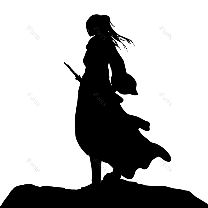 中国风图片,元素元素,剪影PNG,人物剪影免抠素材